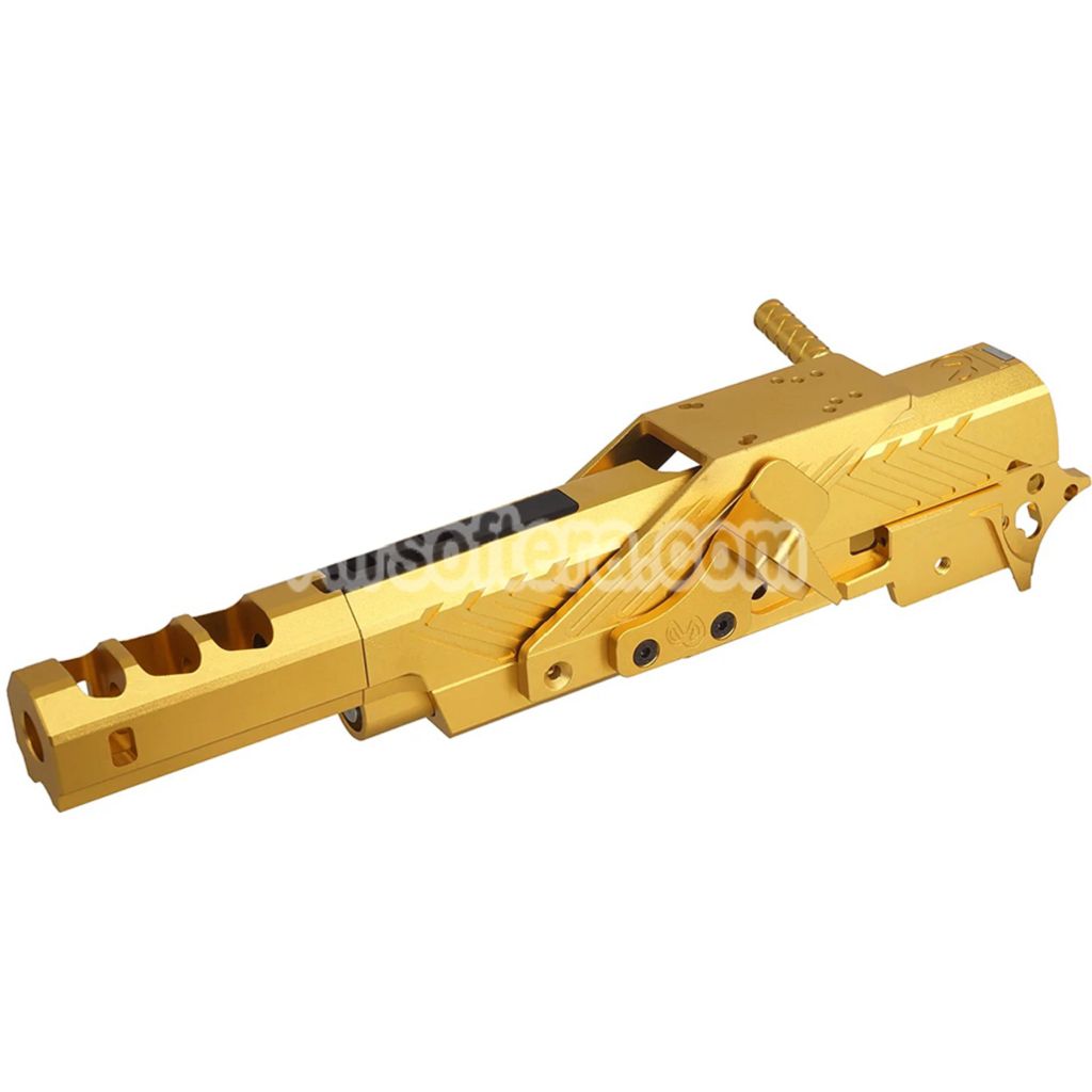 5KU CNC Aluminum Infinity IMM Style Barrel Slide Middle Frame Kit Complete Set Suitable For Tokyo Marui Hi-Capa Series GBB Pistols Airsoft - AirsoftEra