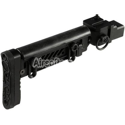 5KU PT-5 Side Folding Stock Suitable For GHK AKM V3 Series GBB Rifles Airsoft Black