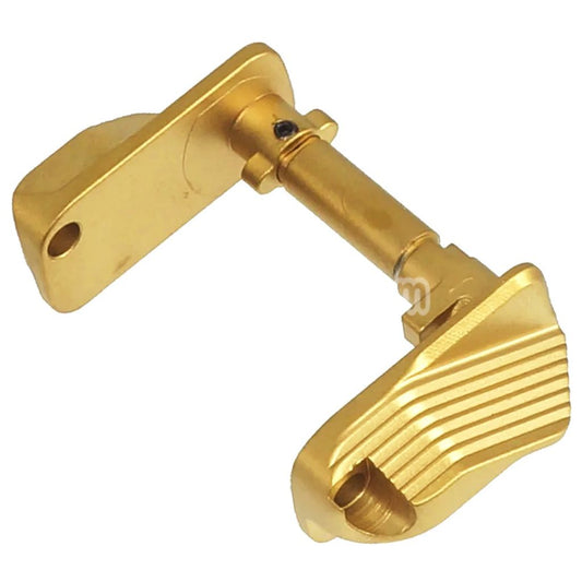 5KU CNC Stainless Steel Thumb Safety-Ambi Type-D For KJ Works ASG CZ Shadow2 Series GBB Pistols Airsoft Gold
