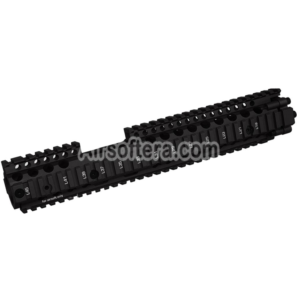 CYMA Daniel Defense Licensed CNC Aluminum 12.5 Inches Free Float RIS II FSP Rail Handguard Rail System Suitable For CYMA E&C D-Boys G&P Classic Army KWA G&G Tokyo Marui M4 M16 Series AEG Rifles Airsoft