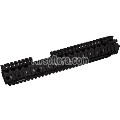 CYMA Daniel Defense Licensed CNC Aluminum 12.5 Inches Free Float RIS II FSP Rail Handguard Rail System Suitable For CYMA E&C D-Boys G&P Classic Army KWA G&G Tokyo Marui M4 M16 Series AEG Rifles Airsoft