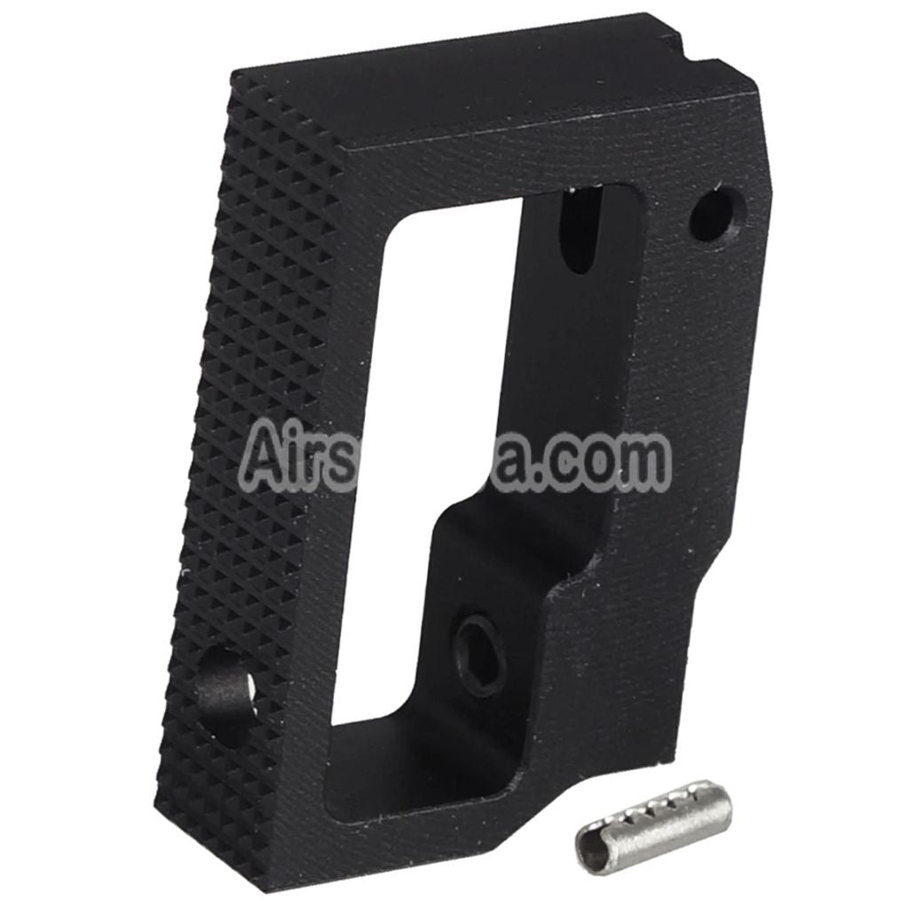 5KU Aluminum Medium Flat Adjustable Trigger For Tokyo Marui Hi-Capa 1911 Series GBB Pistols Airsoft Black - AirsoftEra