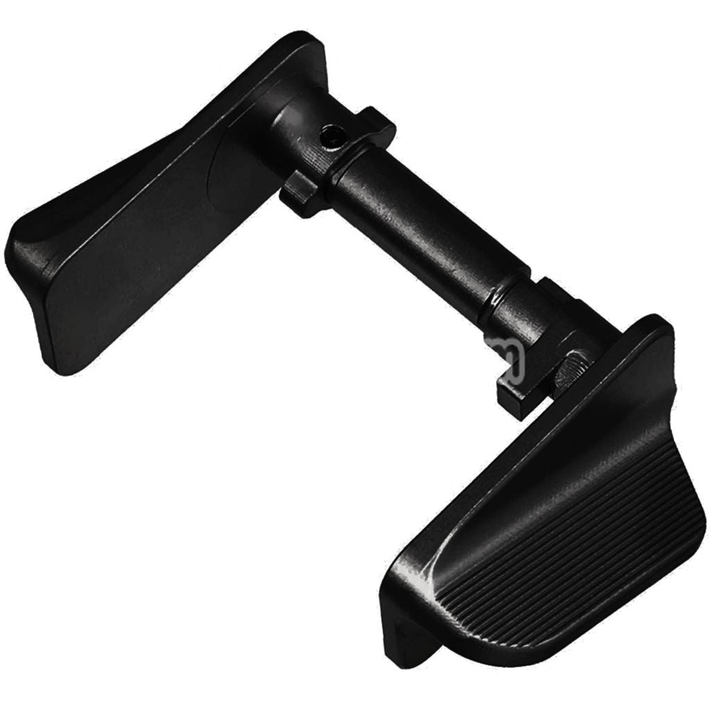 5KU CNC Stainless Steel Thumb Safety-Ambi Type-F For KJ Works ASG CZ Shadow2 Series GBB Pistols Airsoft Black