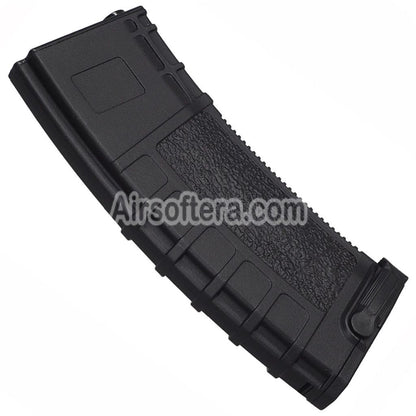CYMA 400rd Pull-Tab Polymer Winding Hi-Cap Magazine Suitable For M4 M16 Series AEG Rifles Airsoft Black - AirsoftEra