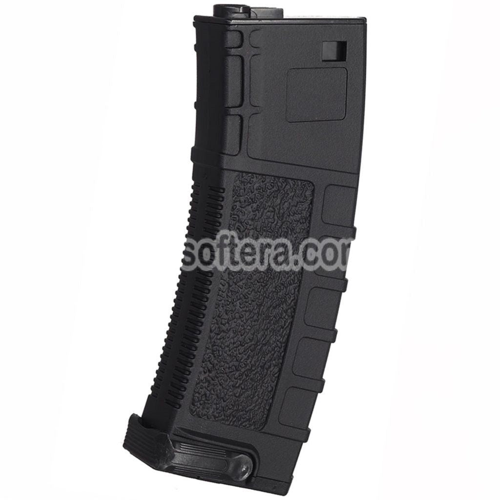 CYMA 90rd Pull-Tab Polymer Mid-Cap Magazine Suitable For M4 M16 Series AEG Rifles Airsoft Black - AirsoftEra