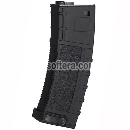 CYMA 90rd Pull-Tab Polymer Mid-Cap Magazine Suitable For M4 M16 Series AEG Rifles Airsoft Black - AirsoftEra