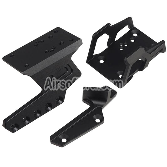 5KU CNC Aluminum Exoskeleton Optic Mount with Thumb Rest For Tokyo Marui Hi-Capa Series GBB Pistols Airsoft