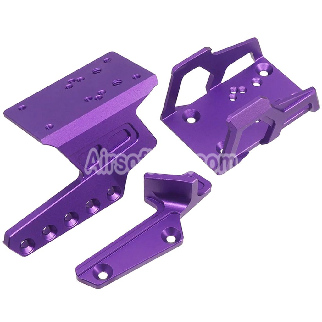 5KU CNC Aluminum Exoskeleton Optic Mount with Thumb Rest For Tokyo Marui Hi-Capa Series GBB Pistols Airsoft