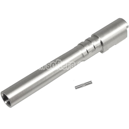 5KU Stainless Steel Outer Barrel +11mm CW Clockwise Thread For KJ Works ASG CZ Shadow2 Series GBB Pistols Airsoft
