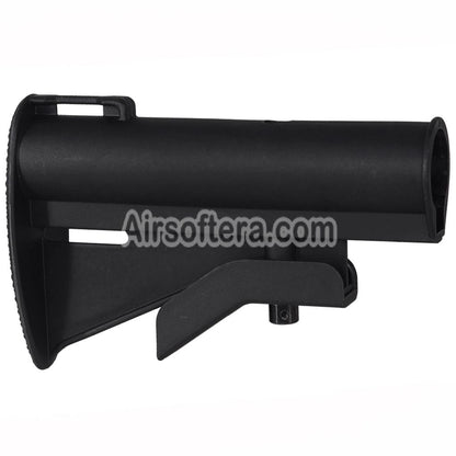 E&C Classic M733 Style Stock with Tube Suitable For AR M4 M16 Series AEG Rifles Airsoft Black