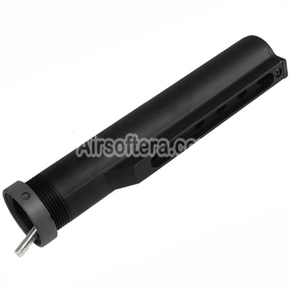 E&C Classic M733 Style Stock with Tube Suitable For AR M4 M16 Series AEG Rifles Airsoft Black
