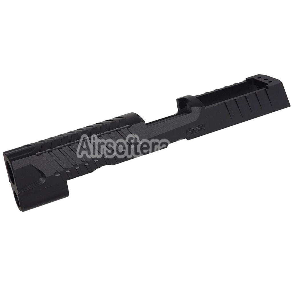 5KU CNC Aluminum MAX 2.0 Slide with Romex3 Adapter Suitable For SIG Air VFC SIG Sauer P320 M17 Series GBB Pistols Airsoft Black