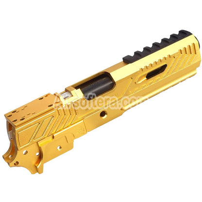 5KU CNC Aluminum Limcat Wildcat Tracker Carry Optic Barrel Slide Middle Frame Kit Suitable For Tokyo Marui Hi-Capa Series GBB Pistols Airsoft