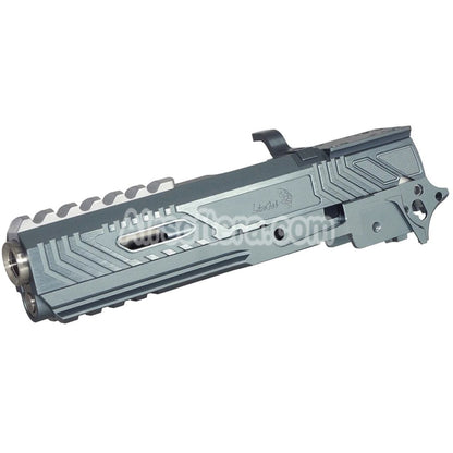5KU CNC Aluminum Limcat Wildcat Tracker Carry Optic Barrel Slide Middle Frame Kit Suitable For Tokyo Marui Hi-Capa Series GBB Pistols Airsoft