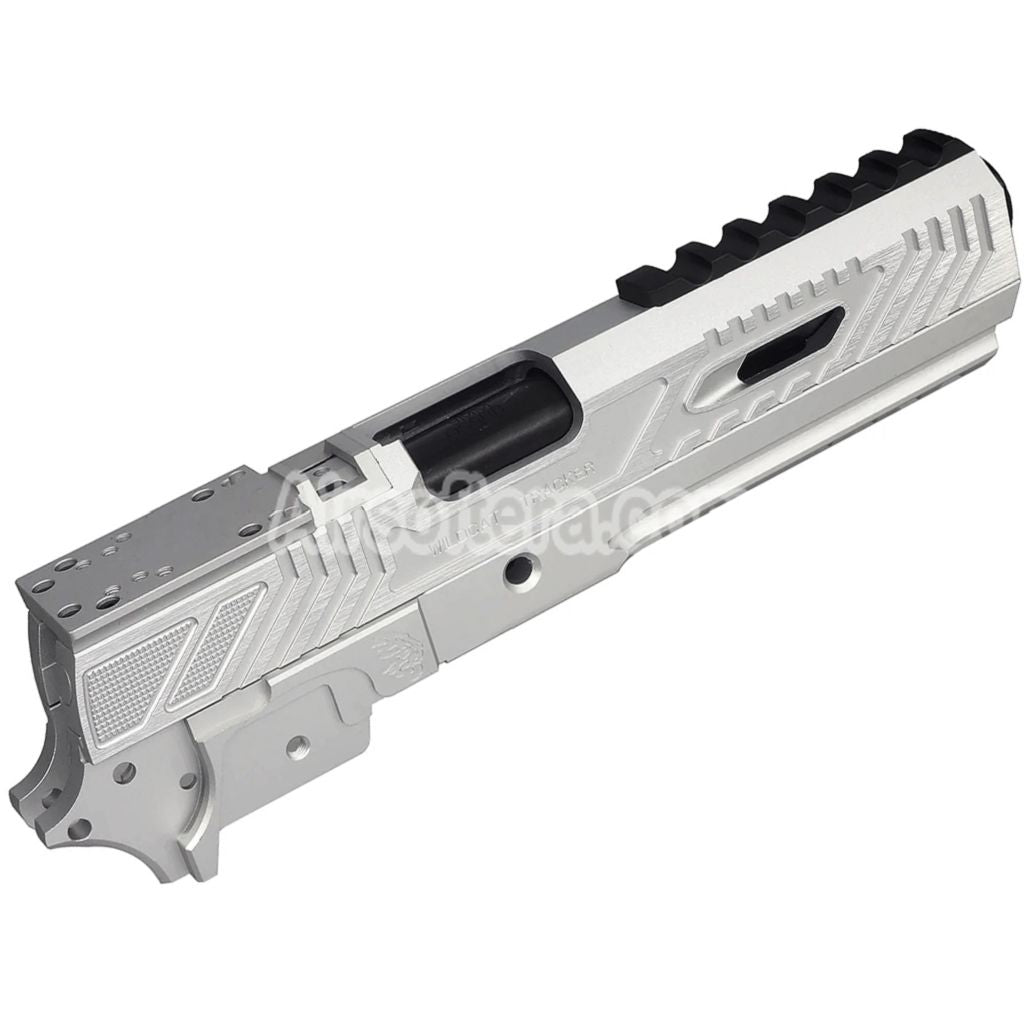5KU CNC Aluminum Limcat Wildcat Tracker Carry Optic Barrel Slide Middle Frame Kit Suitable For Tokyo Marui Hi-Capa Series GBB Pistols Airsoft
