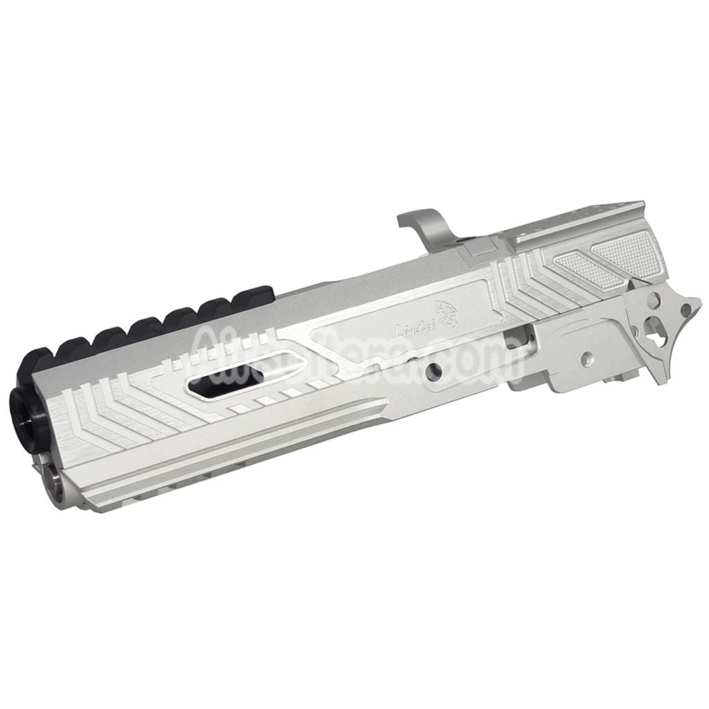 5KU CNC Aluminum Limcat Wildcat Tracker Carry Optic Barrel Slide Middle Frame Kit Suitable For Tokyo Marui Hi-Capa Series GBB Pistols Airsoft
