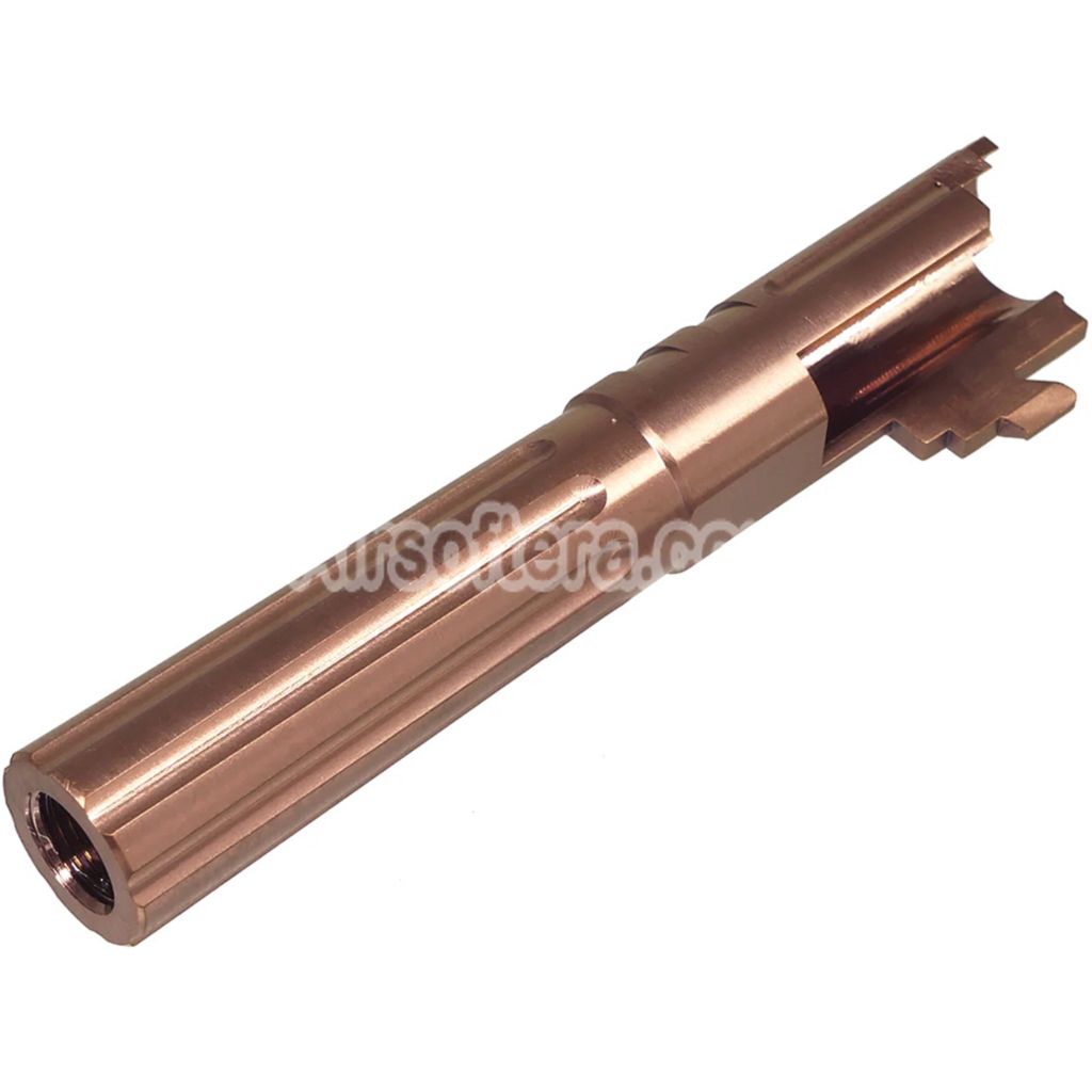 5KU 4.3 Inches Stainless Steel Straight Fluted Outer Barrel +11mm CW Clockwise Thread Suitable For Hi-Capa 4.3 Series GBB Pistols Airsoft