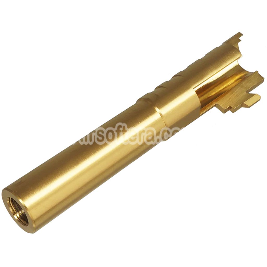 5KU 4.3 Inches Stainless Steel Infinity SVP 9MM Outer Barrel +11mm CW Clockwise Thread Suitable For Hi-Capa 4.3 Series GBB Pistols Airsoft - AirsoftEra