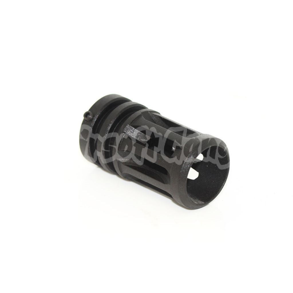 APS Bird Cage Muzzle Flash Hider For -14mm CCW Threading Airsoft Rifle Black
