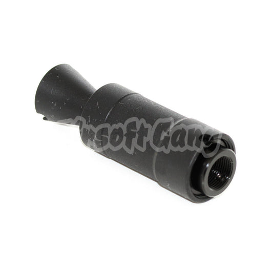 APS AK74U Muzzle Flash Hider For -14mm CCW Threading Airsoft Rifle Black