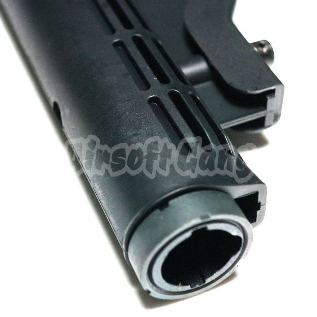 E&C 6-Position Sliding Stock With Pipe For HK416 M4 M16 Series AEG Airsoft Black