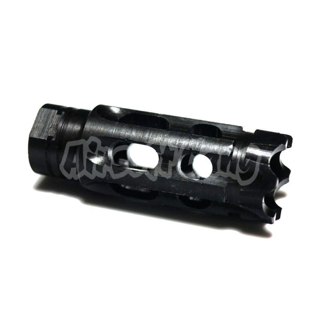 5KU Steel Mini Notalon Breacher Brake Flash Hider For -14mm CCW Threading Rifle Black
