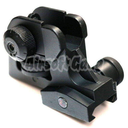 D-BOYS Tactical CQB Dual Apertures Rear Sight For AEG Airsoft Black