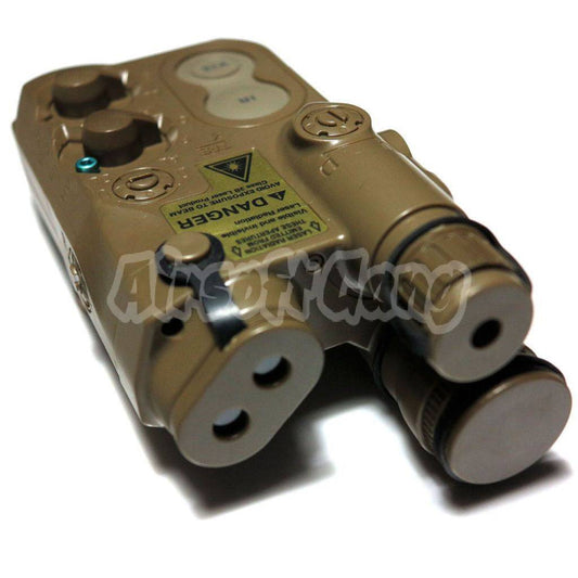 PEQ-16 Style Battery Case Box with RIS Mount For AEG Airsoft Dark Earth