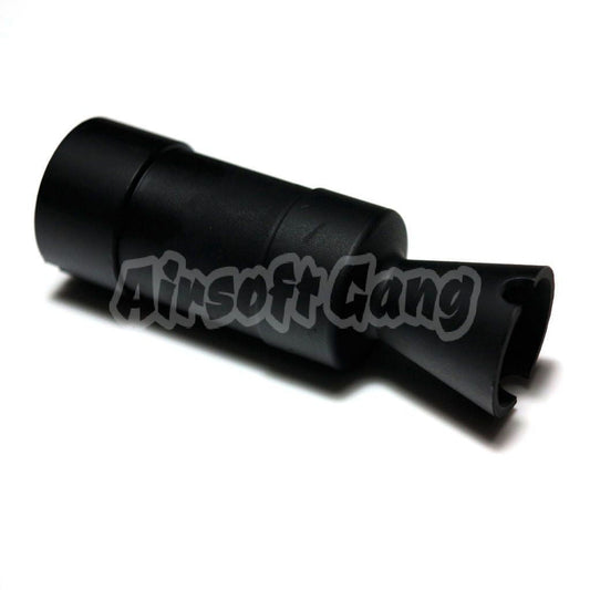 D-BOYS AK74U Flash Hider For All -14mm CCW Threading Rifle Black