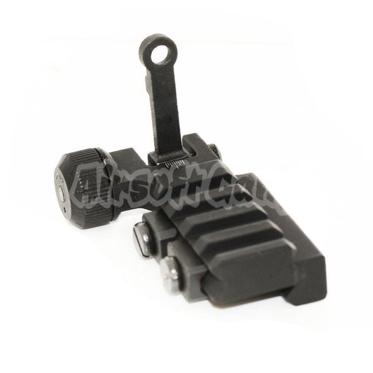 D-BOYS PDW Flip-Up Rear Sight Base Black