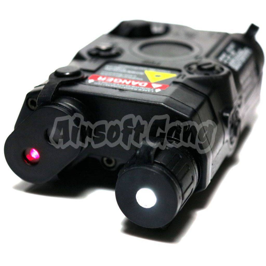 FMA PEQ-15 Red Dot Laser & LED Flashlight Black