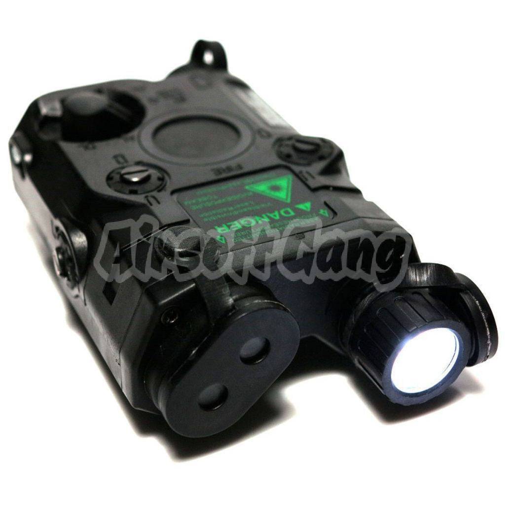 FMA PEQ-15 Green Dot Laser & LED Flashlight Black