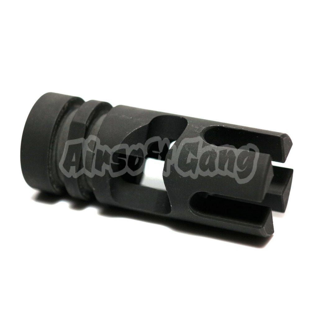 Tactical FSC556 Type Metal Flash Hider For All -14mm CCW Threading Rifle Black