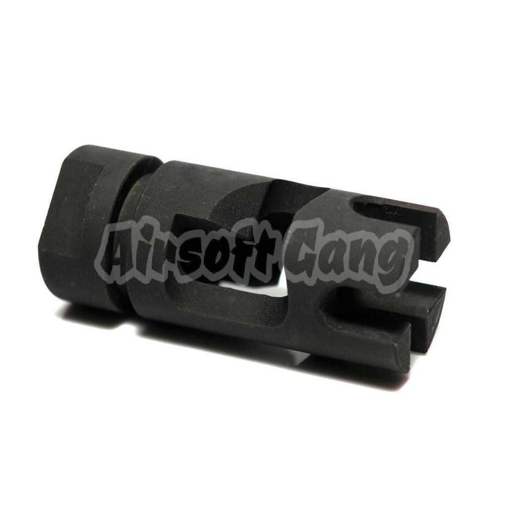 PWS FSC556 Type Metal Flash Hider For All -14mm CCW Threading Rifle Black