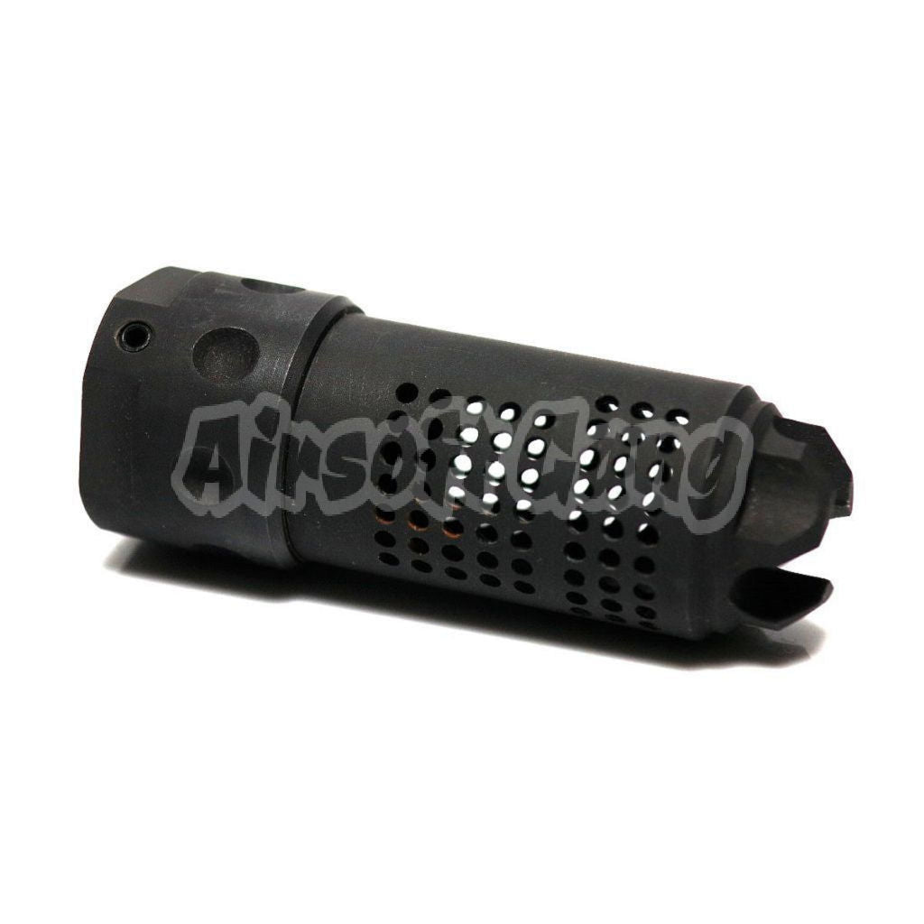 5.56 MAMS Type Metal Flash Hider For All -14mm CCW Threading Rifle Black