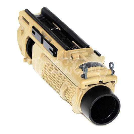 EGLM Fast Side Loading 40mm SCAR Grenade Launcher For AEG SCAR ASC MK16 D-Boys VFC Echo1 G&G Classic Army And Other SCAR MK16 MK17 Dark Earth