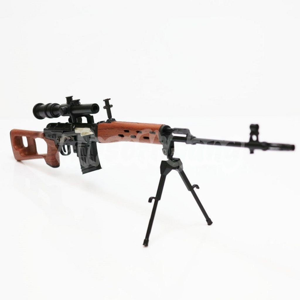 12" Inches Non-Function Toy Figure Dummy Model Kit 1:6 Dragunov SVD Sniper Rifle Black/Brown