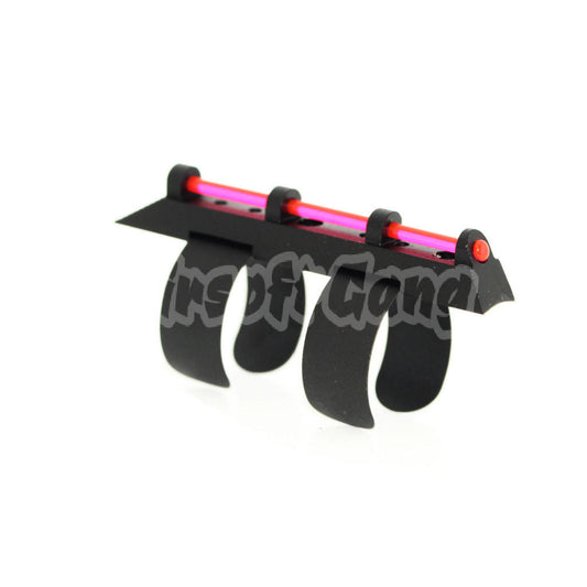 APS 50x2 Fabric Optic Front Sight For CAM870 M870 Shotgun Airsoft Black/Red