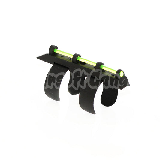 APS 50x2 Fabric Optic Front Sight For CAM870 M870 Shotgun Airsoft Black/Green