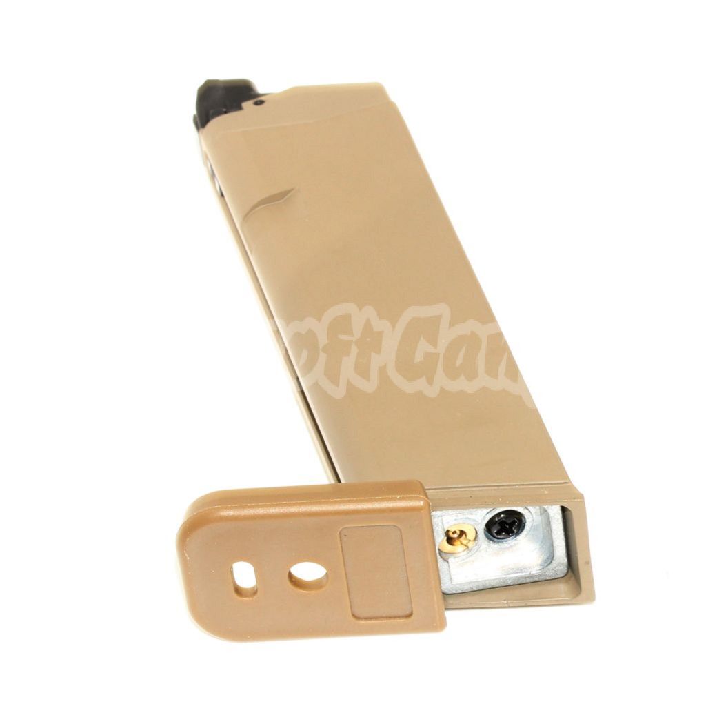 Airsoft 24rd Gas Magazine for ISSC M22 / EMG SAI BLU / APS / ARMY / BELL / UMAREX / Elite force / VFC / AW / WE / Tokyo Marui G17 G18C G-Series GBB Pistol Tan