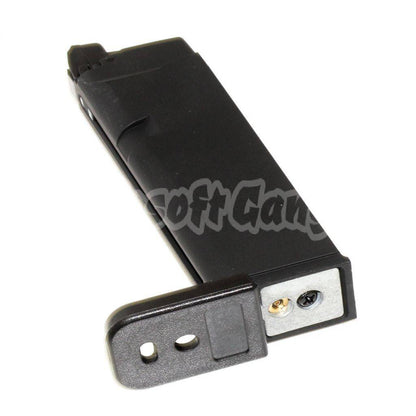 Airsoft 20rd Gas Magazine for EMG SAI BLU COMPACT / AW / WE / Tokyo Marui G19 G23 G26 Series GBB Pistol Black