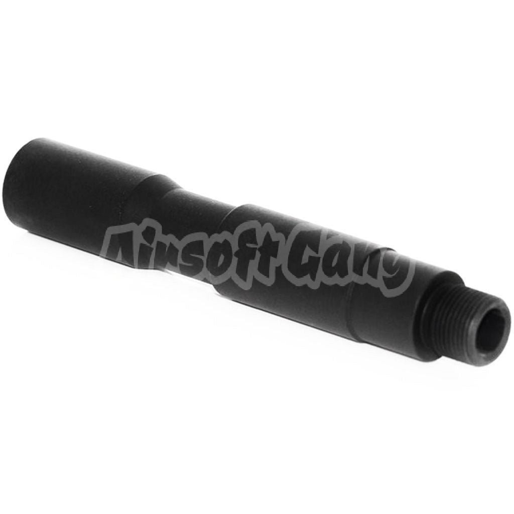 4"/4.5" Inches 100mm/115mm Aluminum CQB Outer Barrel Extension Tube -14mm CCW Threading AEG GBB Airsoft Black