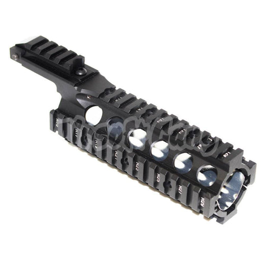 210mm CNC Aluminum RAS Keymod Rail System Handguard For Tokyo Marui / WA M4 M16 Series Airsoft Black