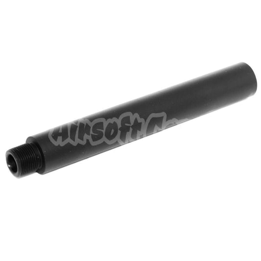 5"/5.5" 126mm/139mm Aluminum Outer Barrel Extension Tube -14mm CCW For AEG GBB Airsoft Black