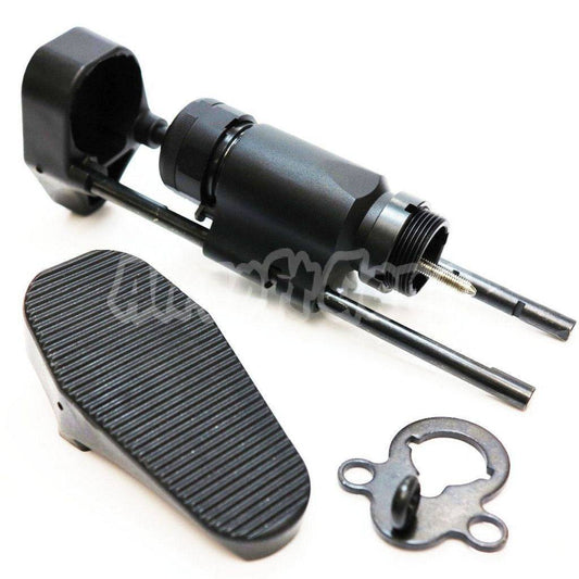 Metal Tanker Buttstock Stock For M4 M16 Series GBB Airsoft Black