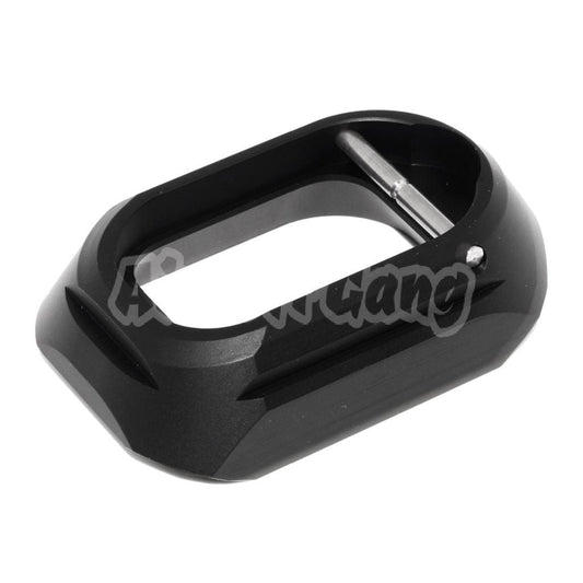 Airsoft 5KU SHPD Style Magwell For Tokyo Marui Hi-Capa Series GBB Pistol Black