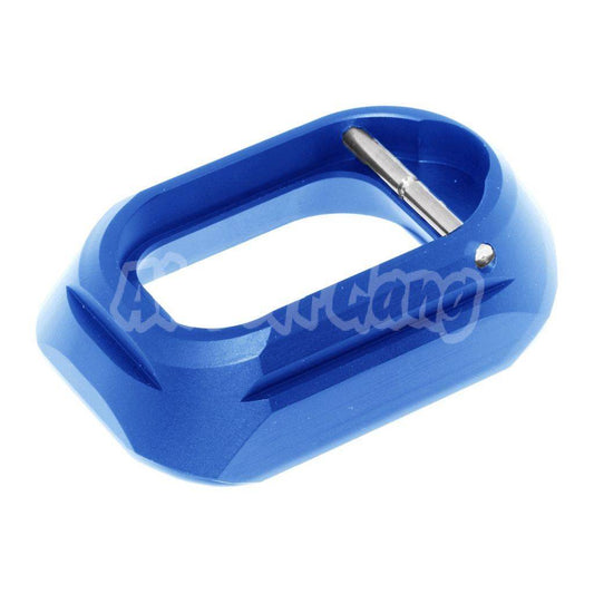 Airsoft 5KU SHPD Style Magwell For Tokyo Marui Hi-Capa Series GBB Pistol Blue