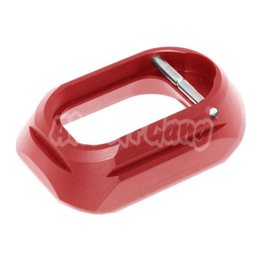 Airsoft 5KU SHPD Style Magwell For Tokyo Marui Hi-Capa Series GBB Pistol Red
