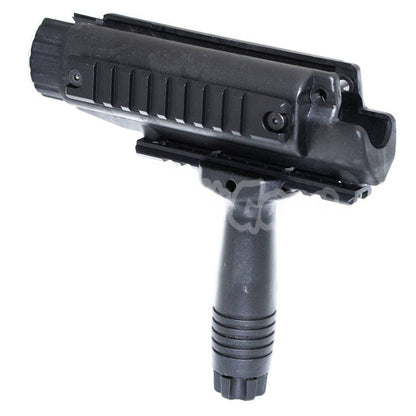 CYMA Rail Handguard & Foregrip with Outer Barrel For MP5 Series AEG Airsoft Black