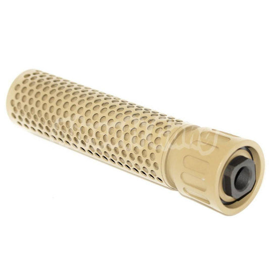 5KU 179mm 7" Inches KAC Style QDC/CQB Suppressor Silencer Extend Barrel Tube with -14mm CCW Flash Hider Dark Earth Tan